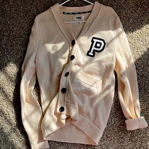 PINK Victoria Secret, cream cardigan